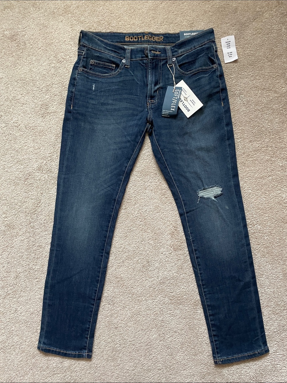 Bootlegger Women’s Skinny Jeans in Dark Blue Wash